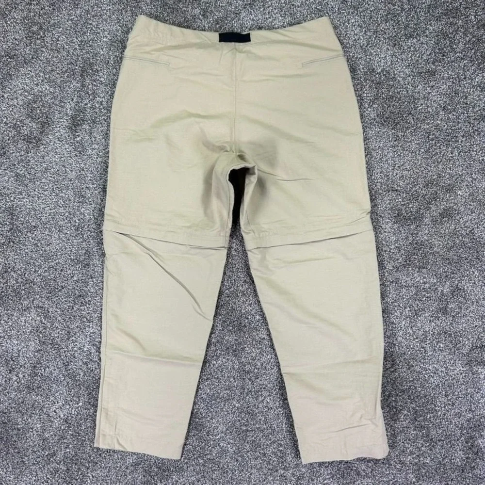 The North Face Convertible Hiking Pants‎ Mens 38 Beige Integrated Belt Outdoors